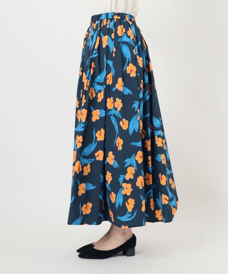 フラワープリントタフタスカート  詳細画像26