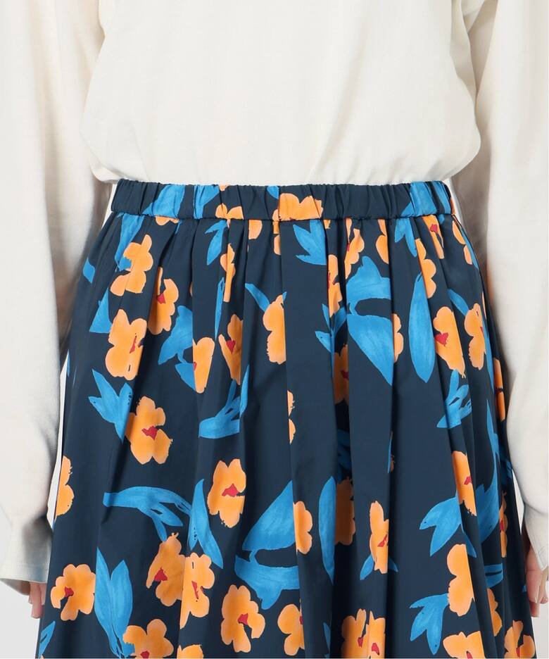 フラワープリントタフタスカート  詳細画像28