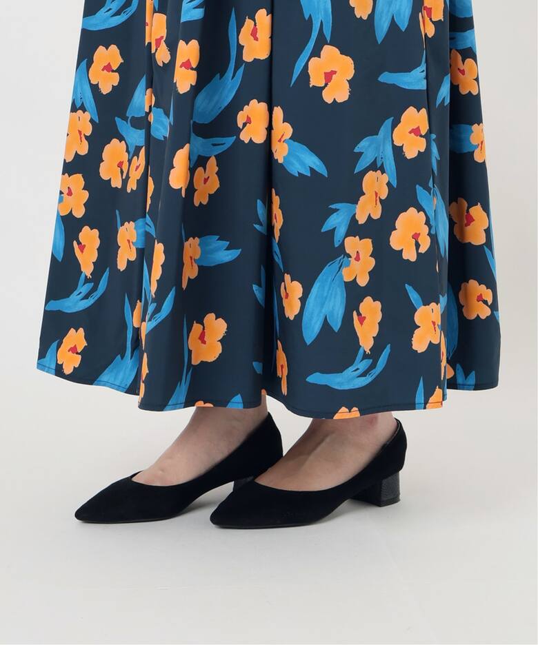 フラワープリントタフタスカート  詳細画像31