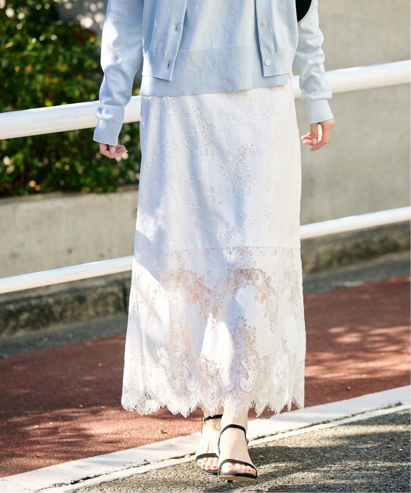 レース切替スカート（その他スカート）｜SLOBE IENA（スローブ イエナ  