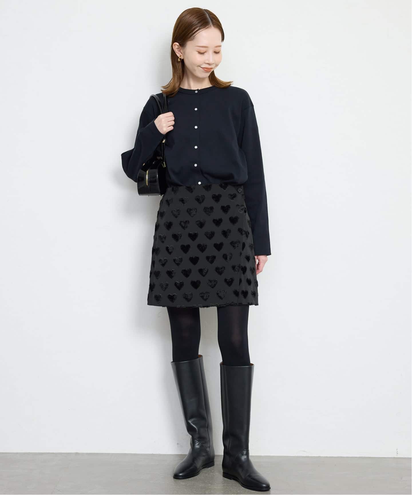 Jeu de Coeurs & Pois】メニーハート ミニラップスカート（ミニ