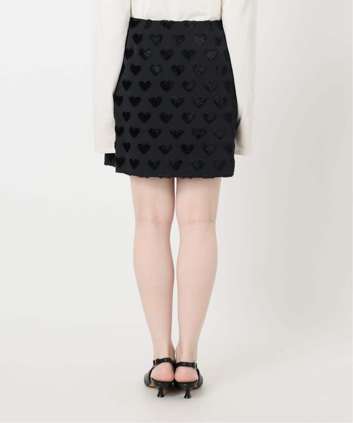 Jeu de Coeurs & Pois】メニーハート ミニラップスカート（ミニ
