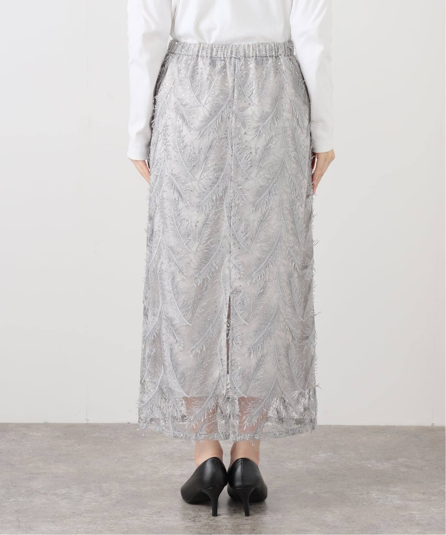 3Dフェザータイトスカート（ロング・マキシ丈スカート）｜SLOBE