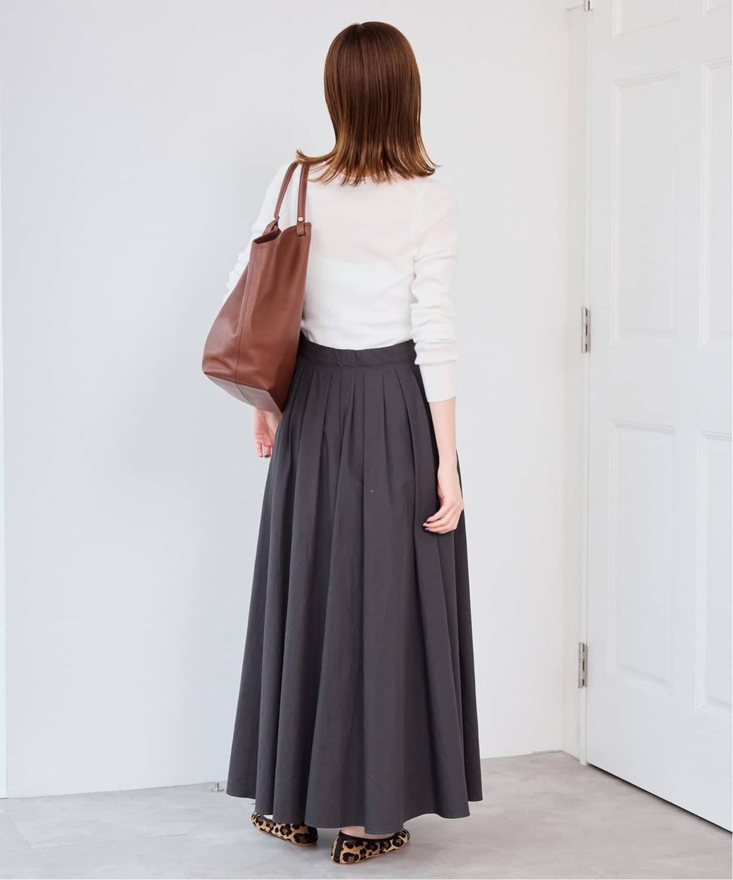 ランダムタックボリュームスカート　ブラック ランダム タック ボリューム スカート（スカート）｜Ray BEAMS（レイ