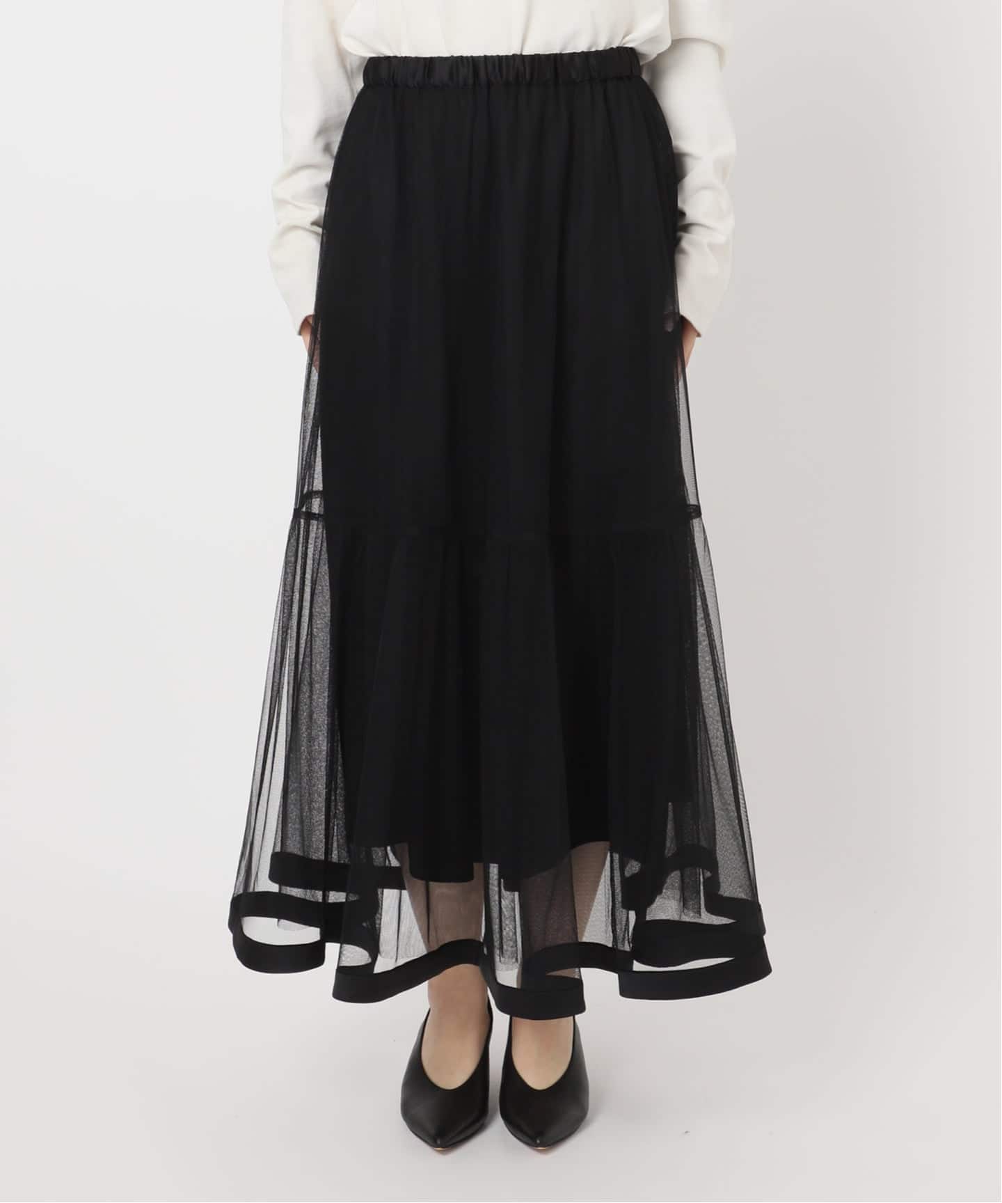 WEB限定/追加》チュールギャザースカート（その他スカート）｜SLOBE