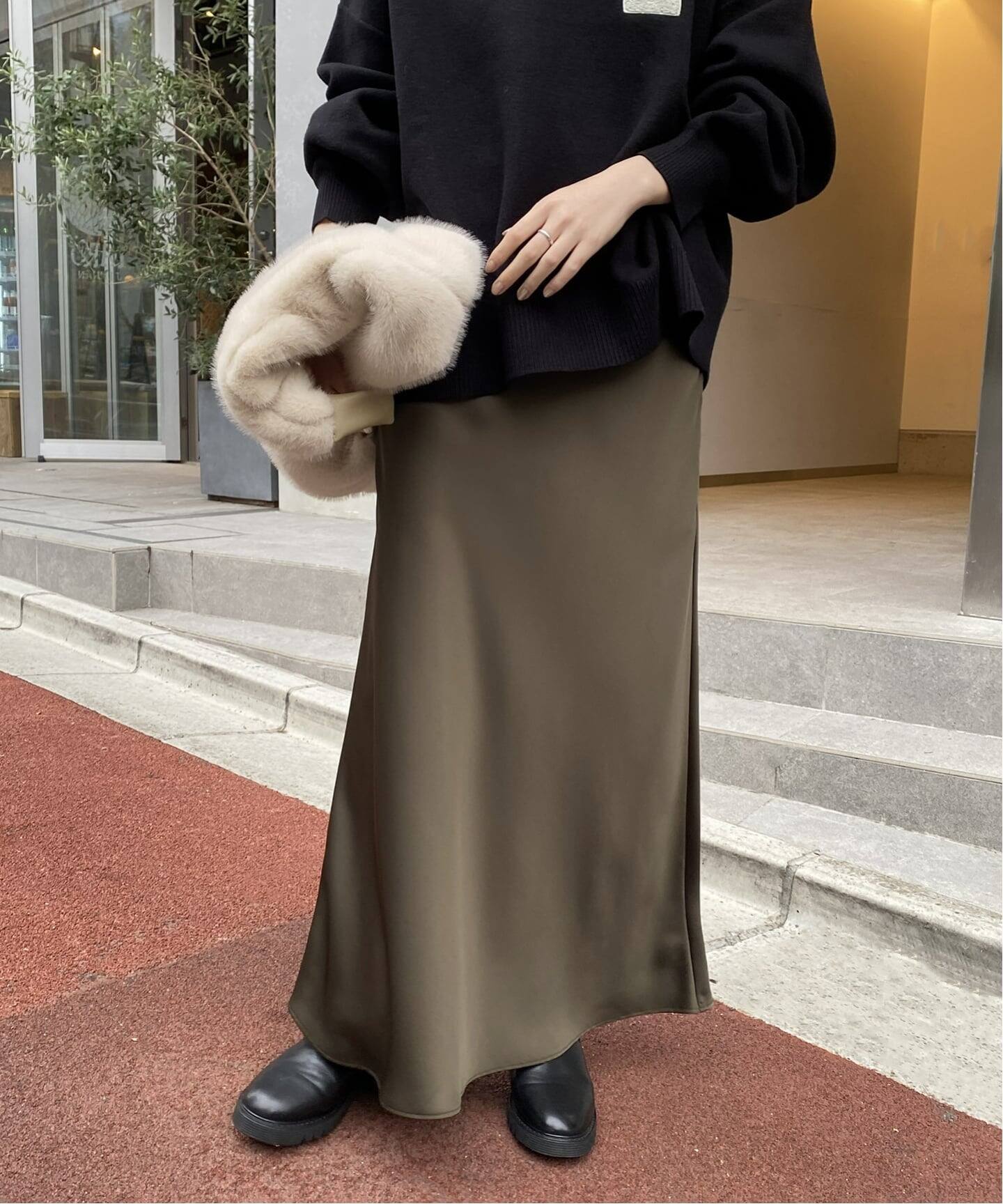 サテンナロースカート（その他スカート）｜SLOBE IENA（スローブ