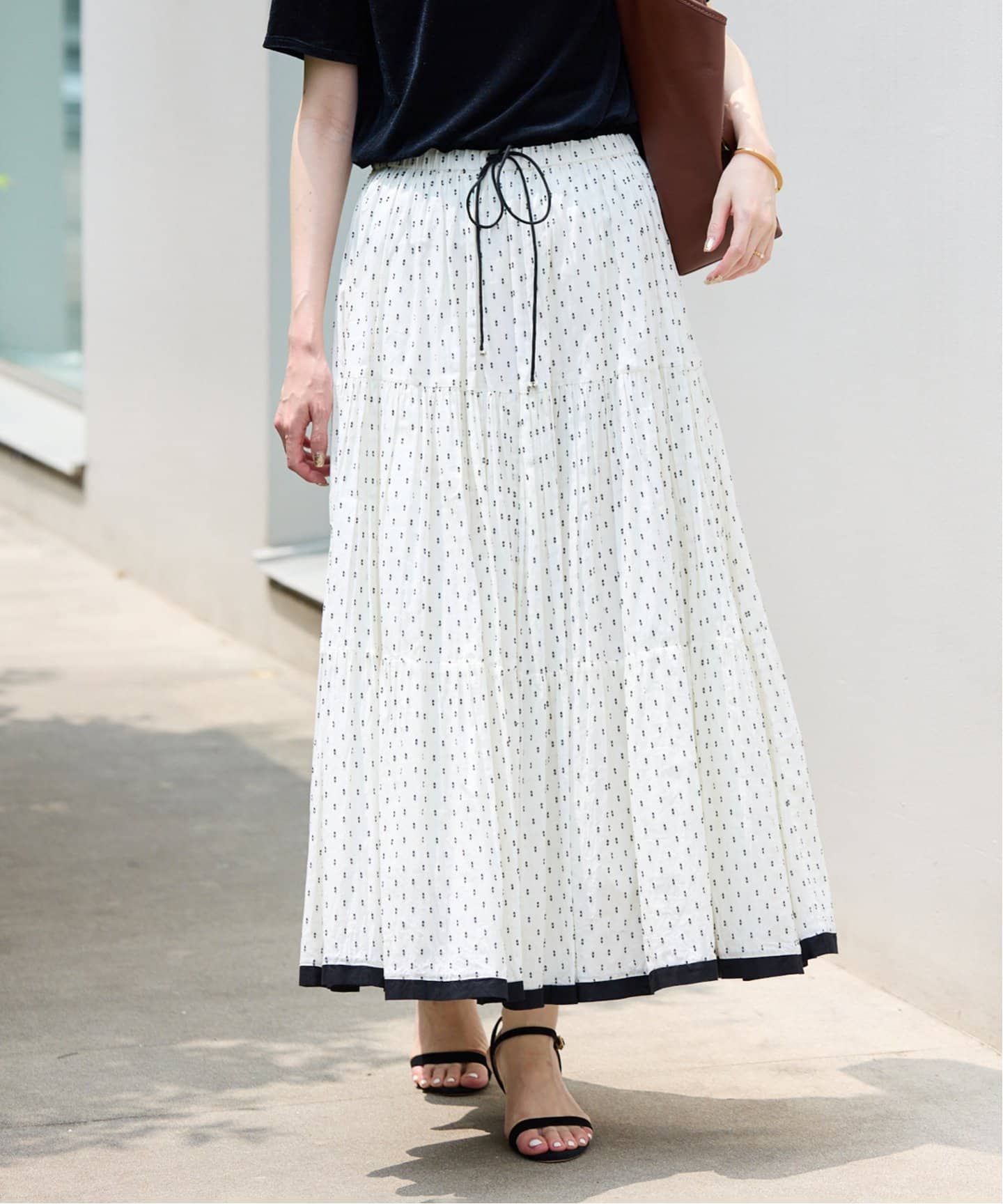 スカート TCドビーティアードスカート　スローブイエナ TCドビーティアードスカート（スカート）｜SLOBE IENA