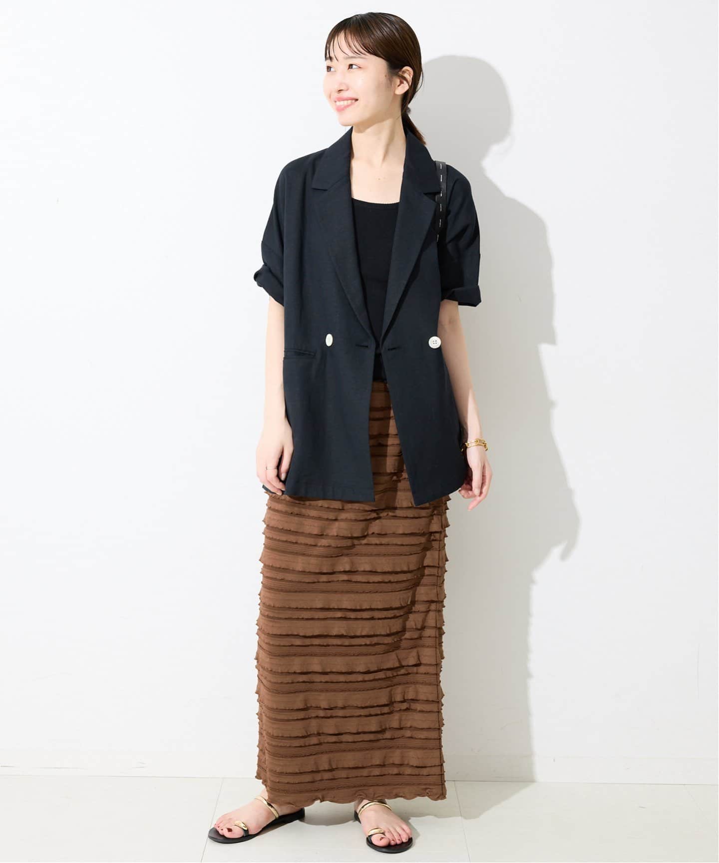 新品　SLOBE IENA フリルカットソータイトスカート SLOBE IENA スカート 「追加2」フリルカットソータイトスカート