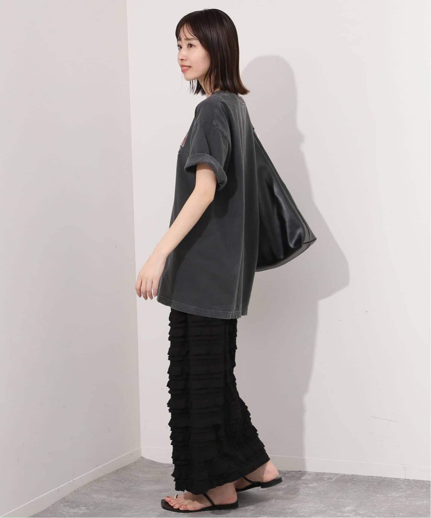 SLOBE IENA スローブイエナ フリルカットソータイトスカート ブラック 追加》フリルカットソータイトスカート（その他スカート
