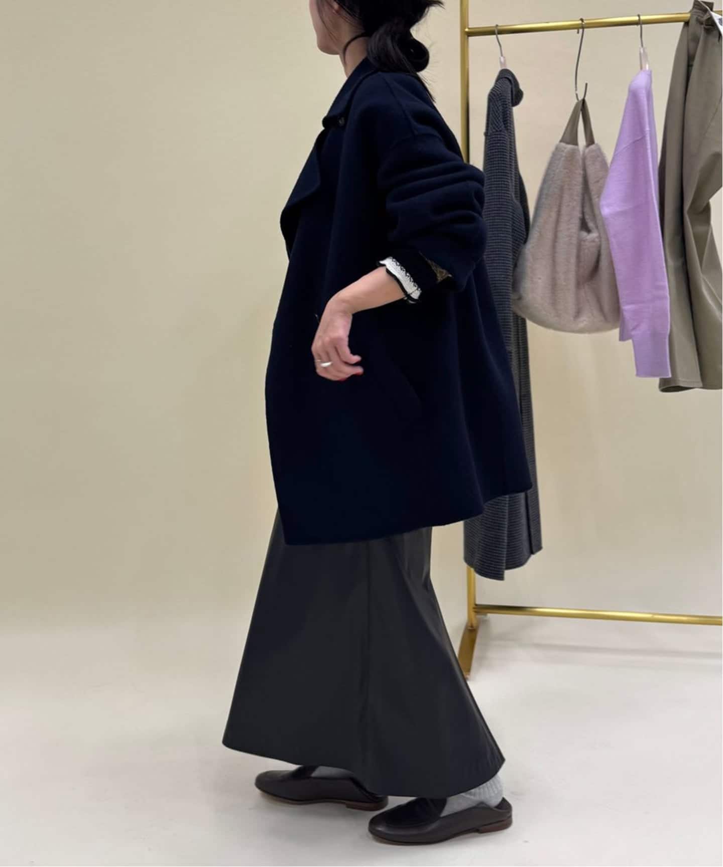 フェイクレザーフレアスカート（その他スカート）｜SLOBE IENA