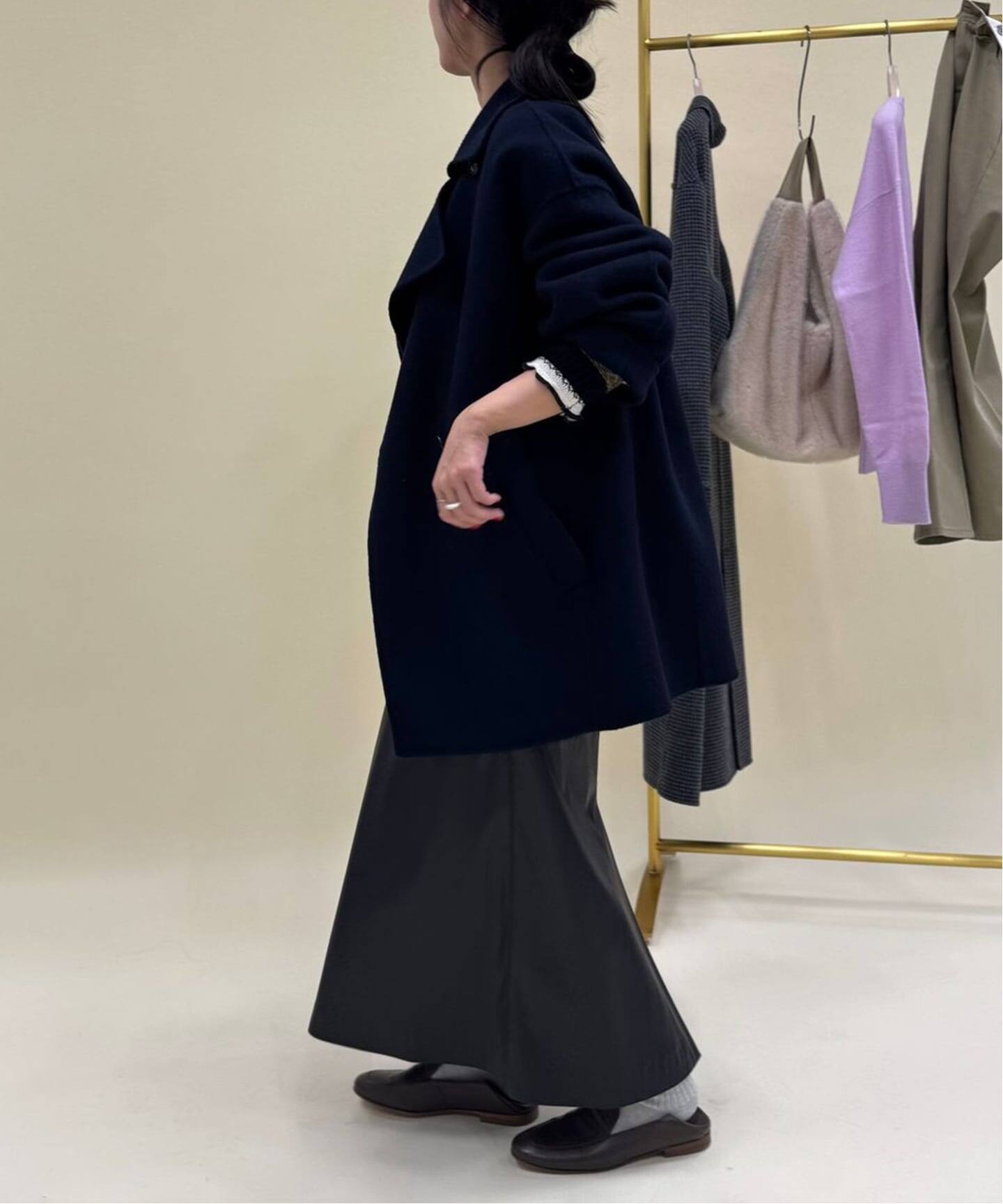 追加》フェイクレザーフレアスカート（その他スカート）｜SLOBE IENA