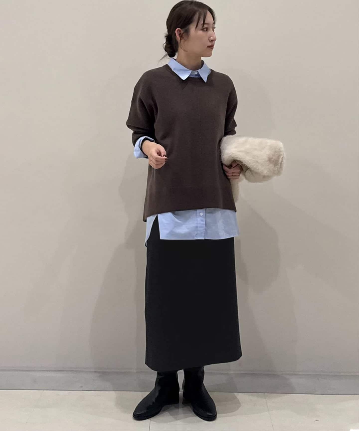 吸湿発熱/3サイズ展開》ウールミックスイージースカート（その他