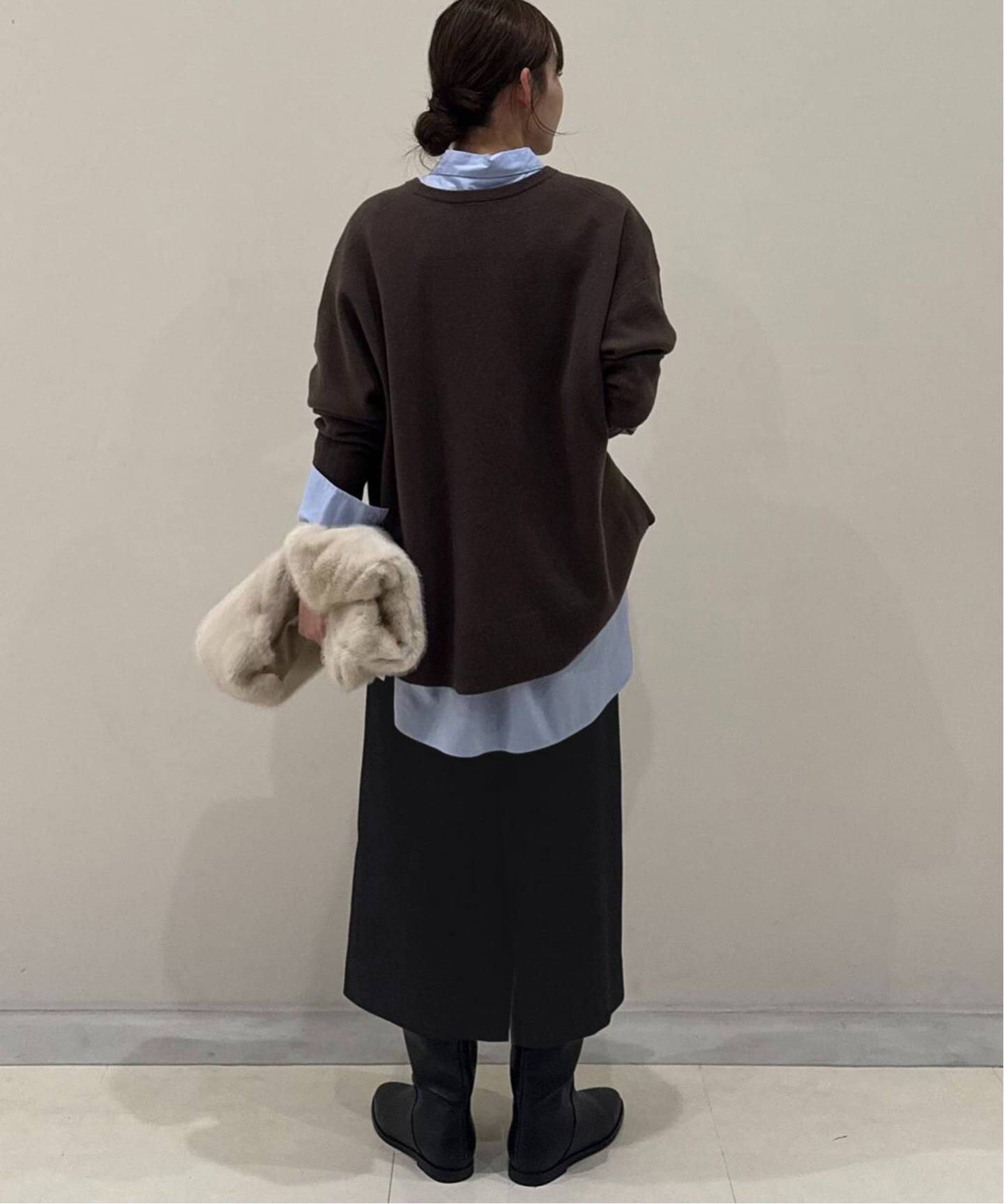 吸湿発熱/3サイズ展開》ウールミックスイージースカート（その他