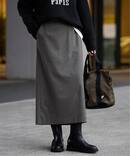 《吸湿発熱/3サイズ展開》ウールミックスイージースカート