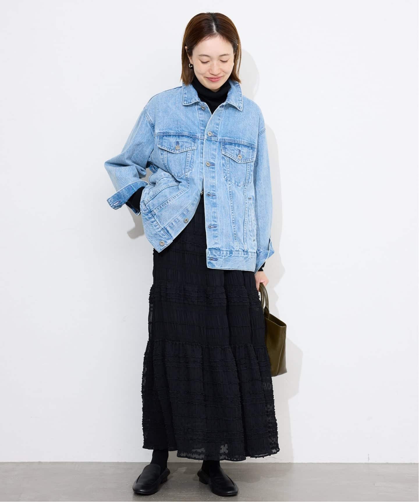 SLOBE IENA MAJOLICAティアプリーツスカート　black WEB限定/追加予約》MAJOLICAティアプリーツスカート（その他