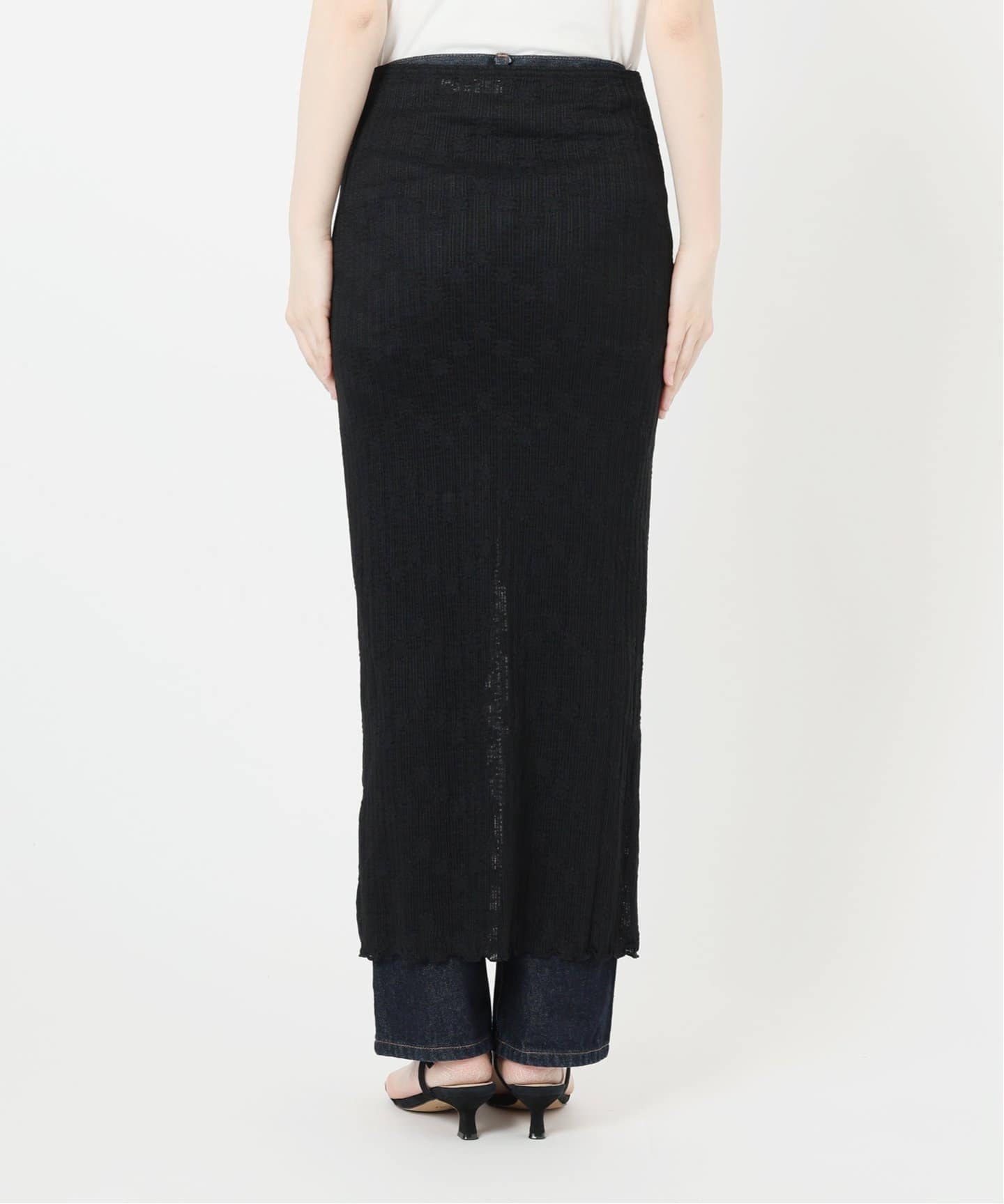 GLOWNY/グロウニー ISLAND SHEER LONG SKIRT GY24BSK001IV