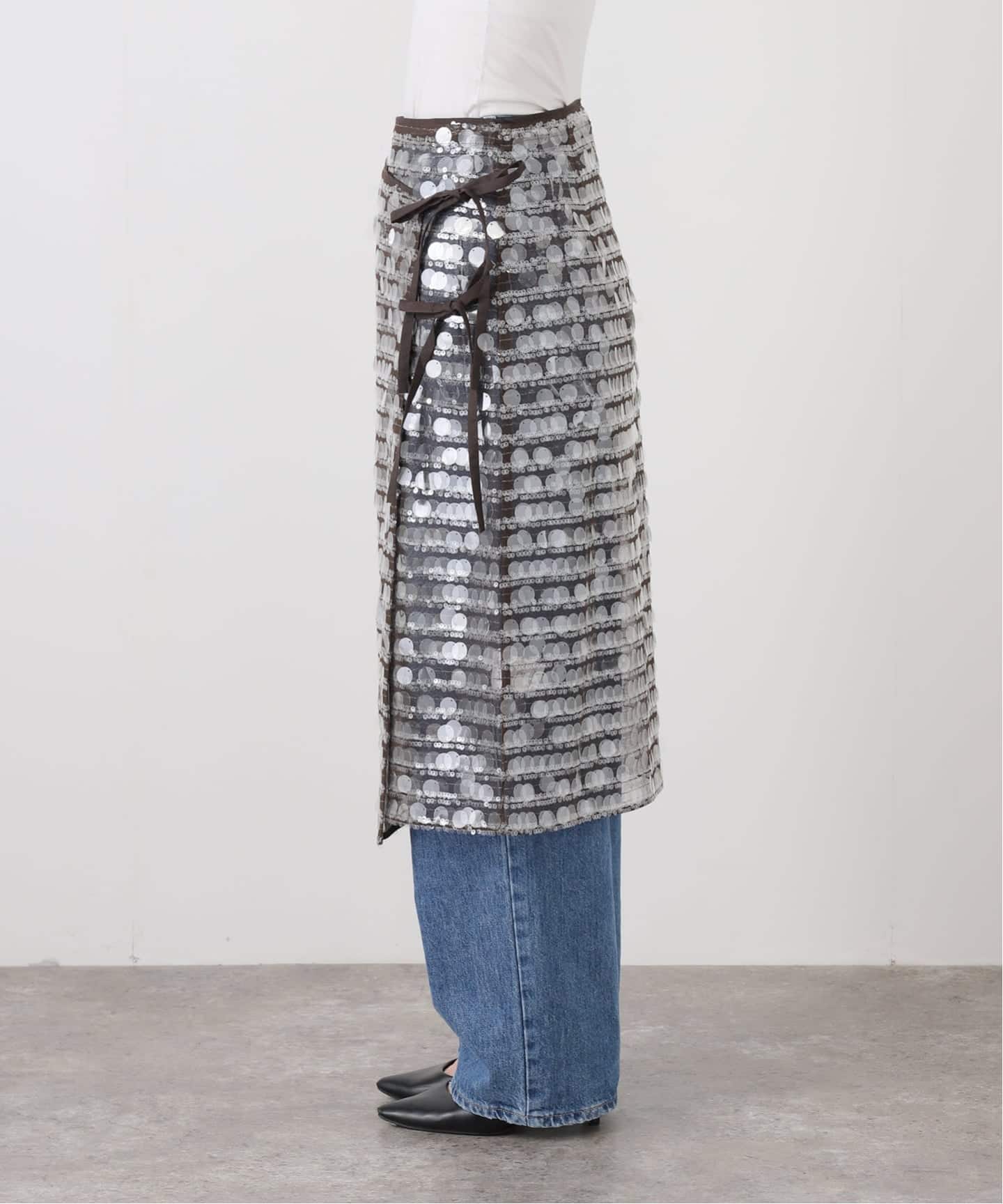 HOSBJERG/ホスビョーグ スパンコールスカート 2792VENEDA SKIRT