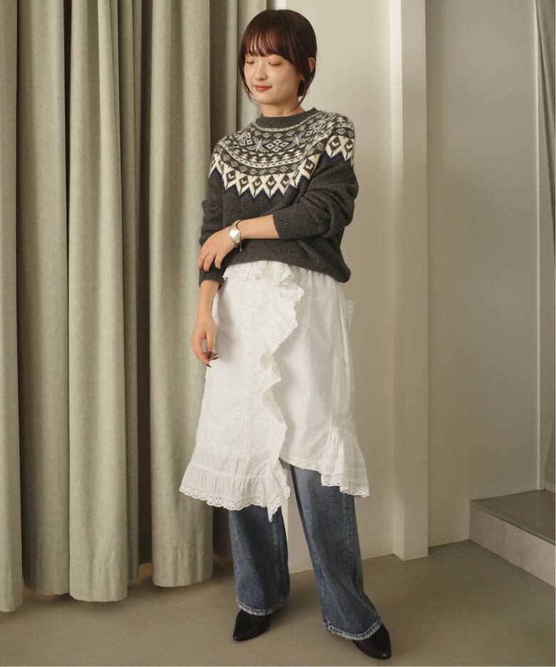 crinkle crinkle crinkle rebuild apron skirt CC-4031（その他 