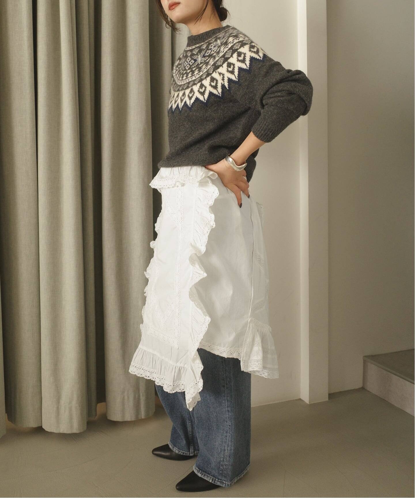 crinkle crinkle crinkle rebuild apron skirt CC-4031（その他