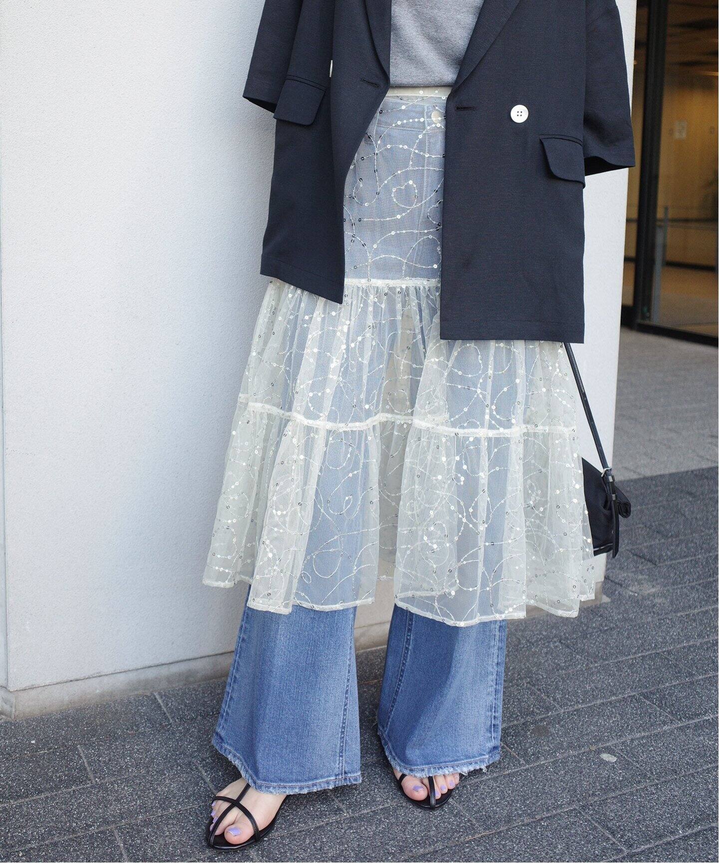 sara mallika/サラ マリカ SLOBE別注 シャイニースカート（その他  