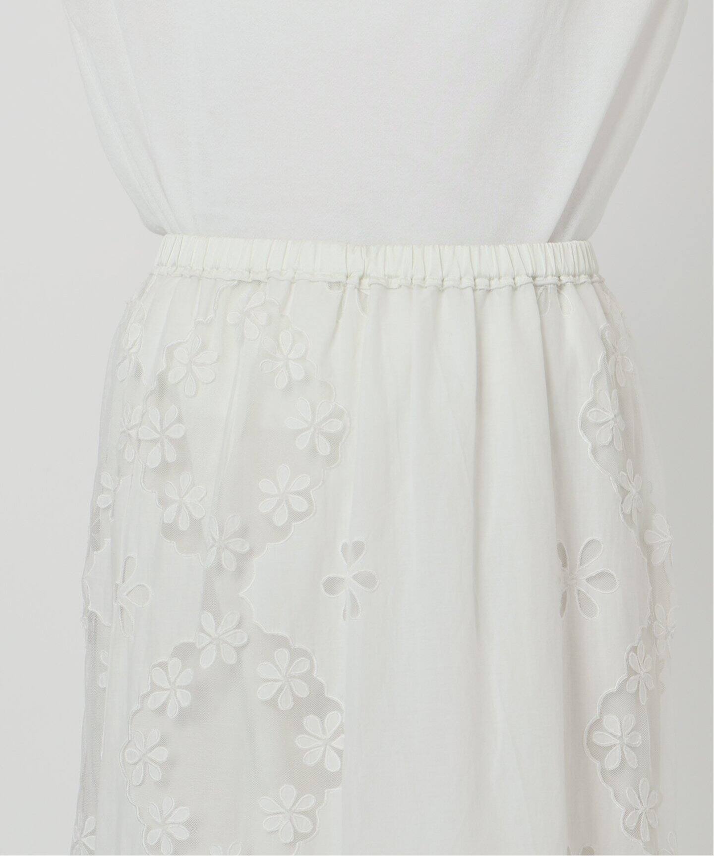 iena la boucle イエナラブークル レースエンブロボイルスカート IENA LA BOUCLE レースエンブロボイルスカート（ロング・マキシ