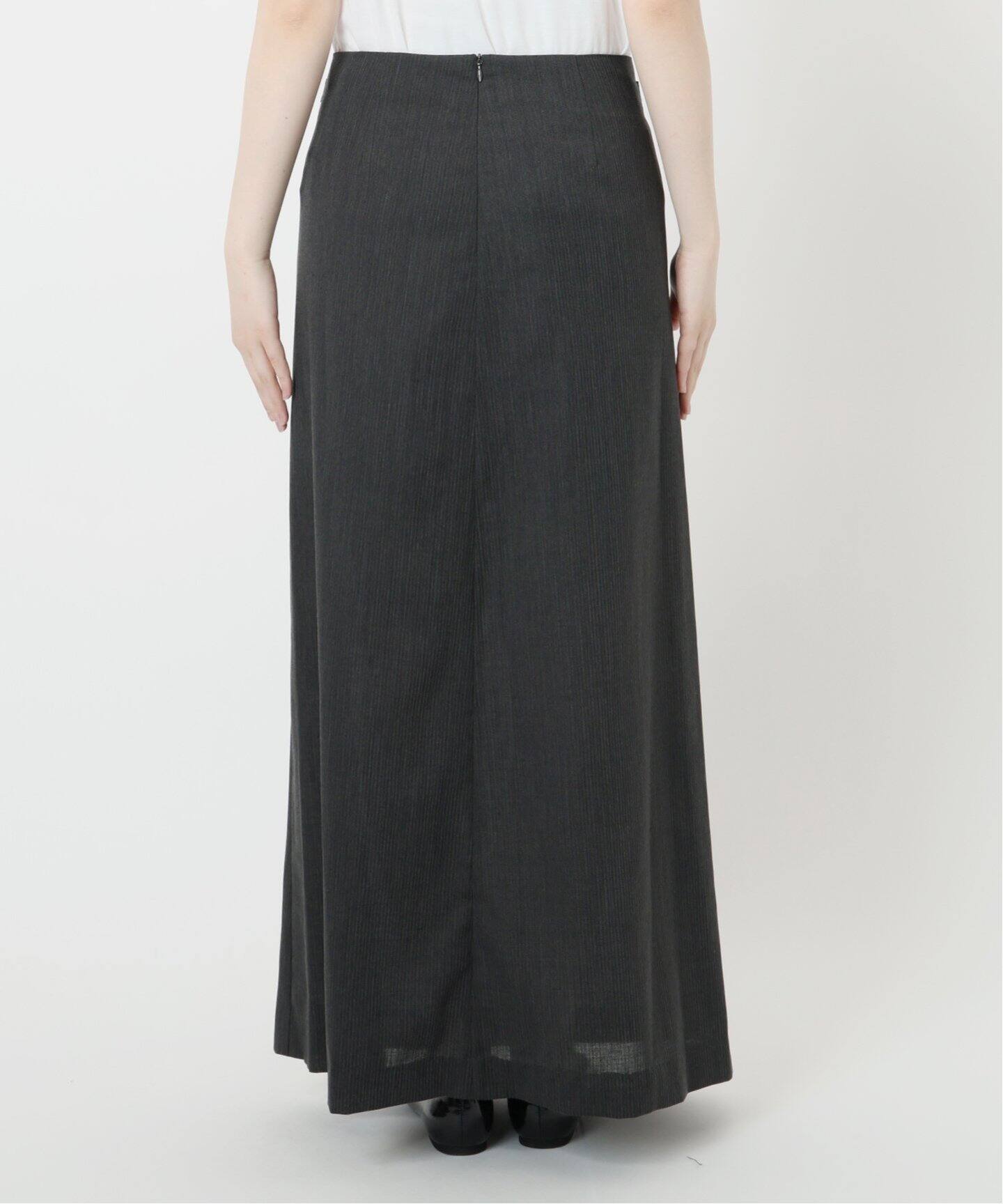 IENA LA BOUCLE ウーステッドIラインスカート（ロング・マキシ丈