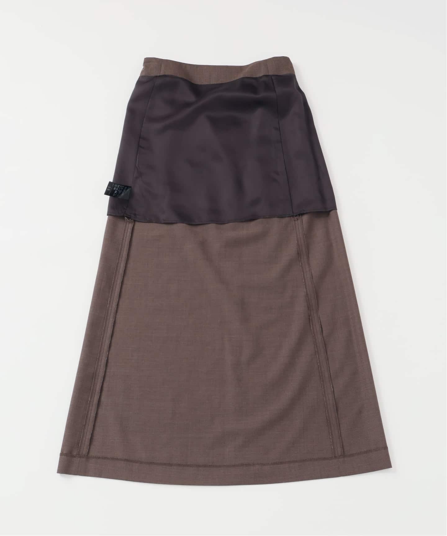 IENA LA BOUCLE ウーステッドIラインスカート（ロング・マキシ丈