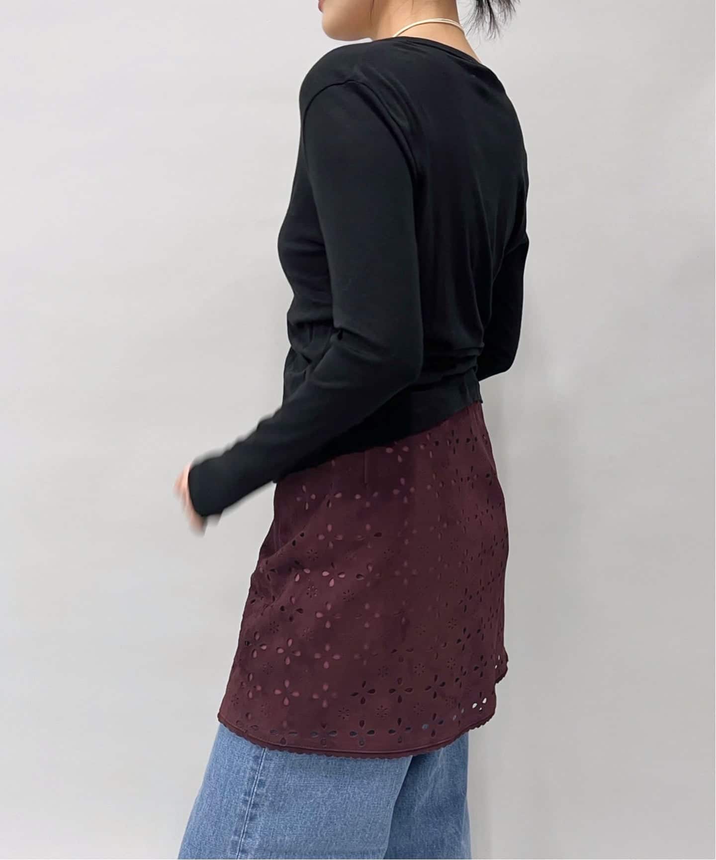 IENA LA BOUCLE Punching Suede Mini Skirt（ミニスカート）｜IENA