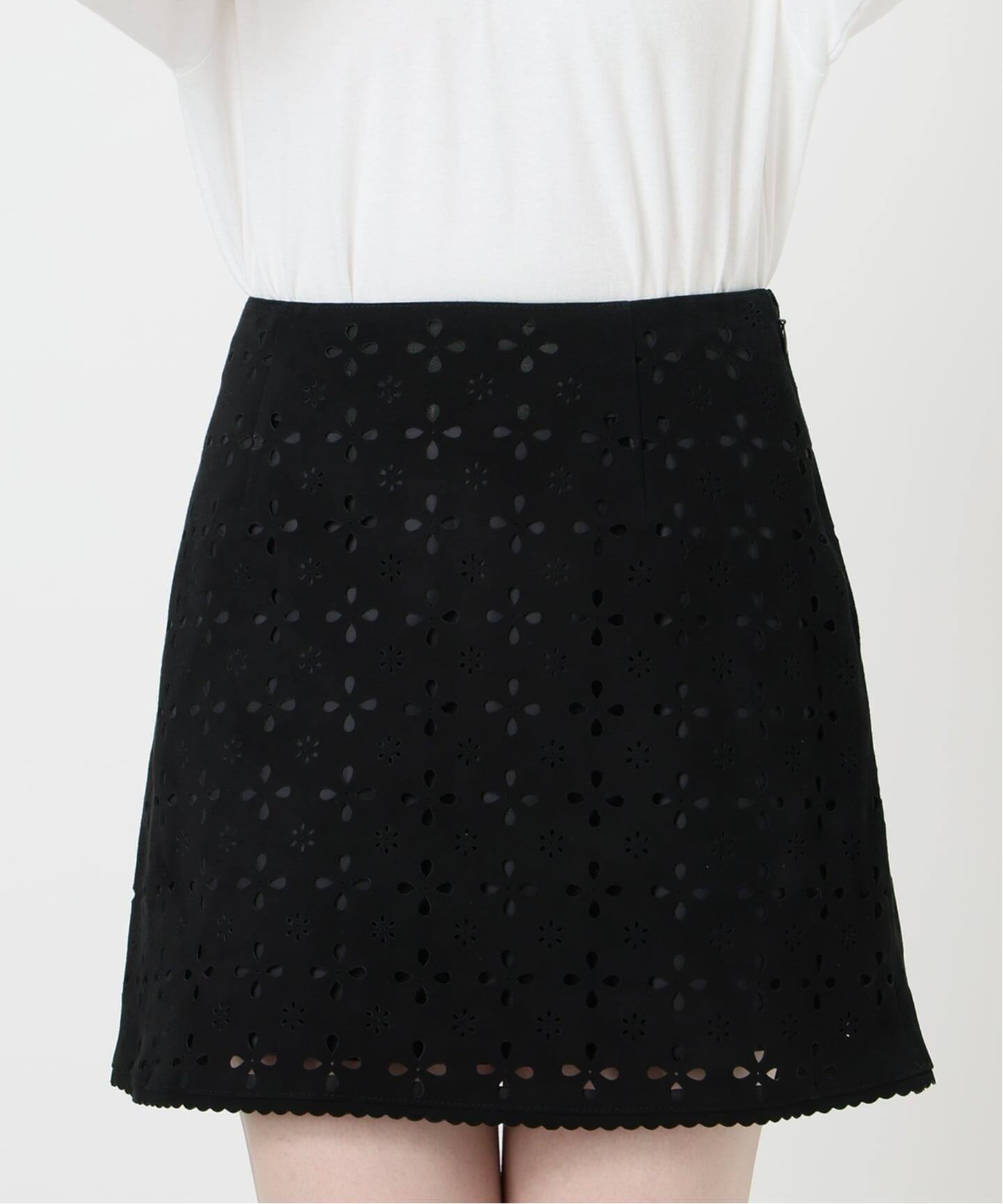 IENA LA BOUCLE Punching Suede Mini Skirt（ミニスカート