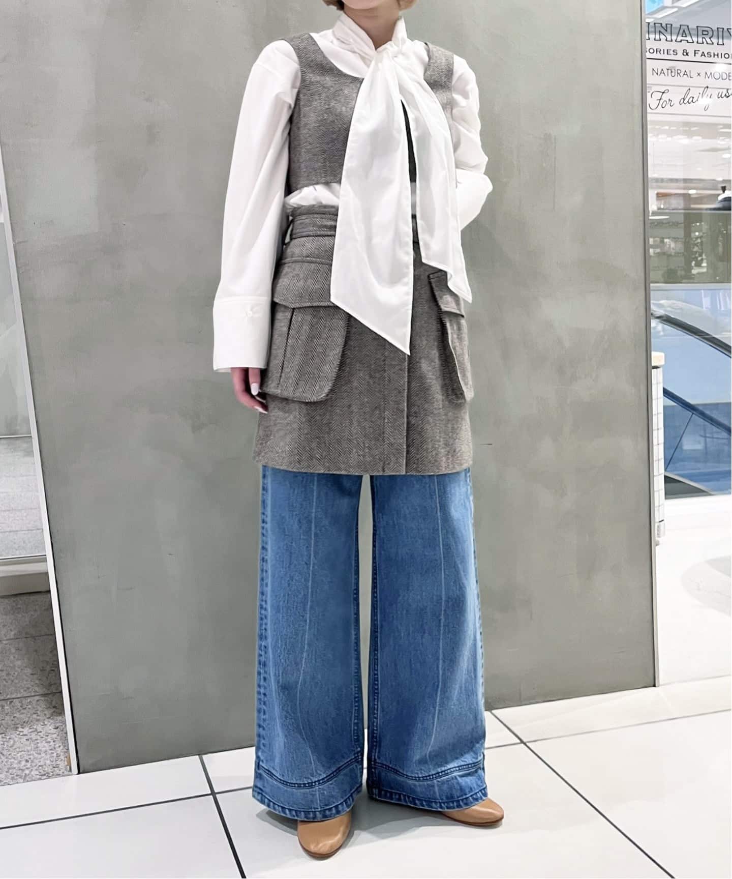 IENA LA BOUCLE ヘリンボーンミニスカート（ミニスカート）｜IENA