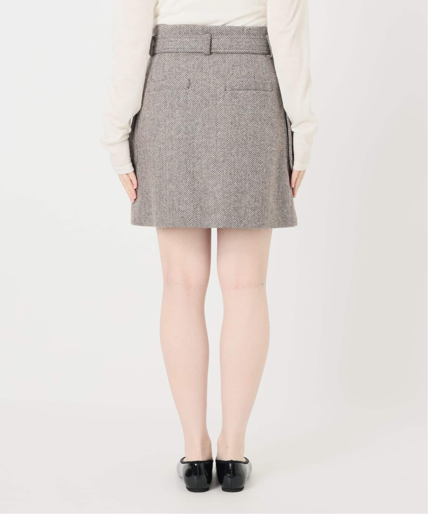 IENA LA BOUCLE ヘリンボーンミニスカート（ミニスカート）｜IENA