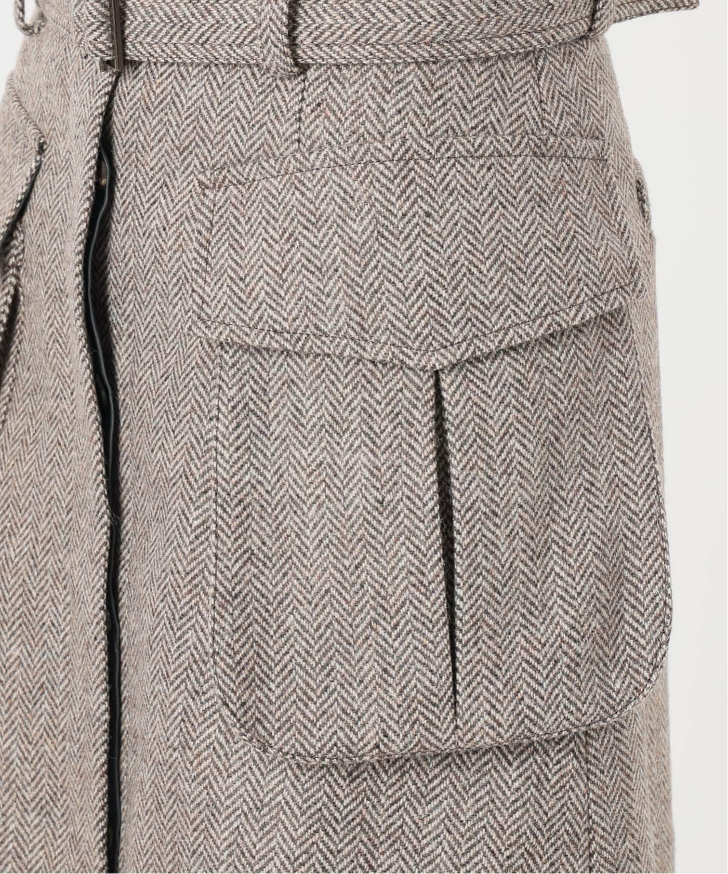 IENA LA BOUCLE ヘリンボーンミニスカート（ミニスカート）｜IENA