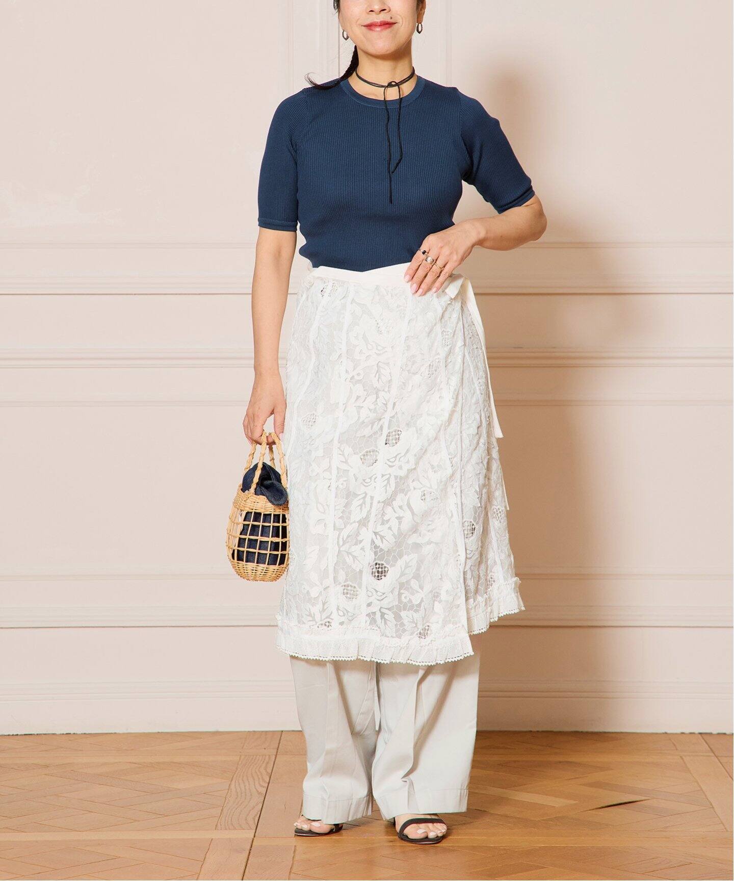 IENA LA BOUCLE チュールレースラップスカート（その他スカート  