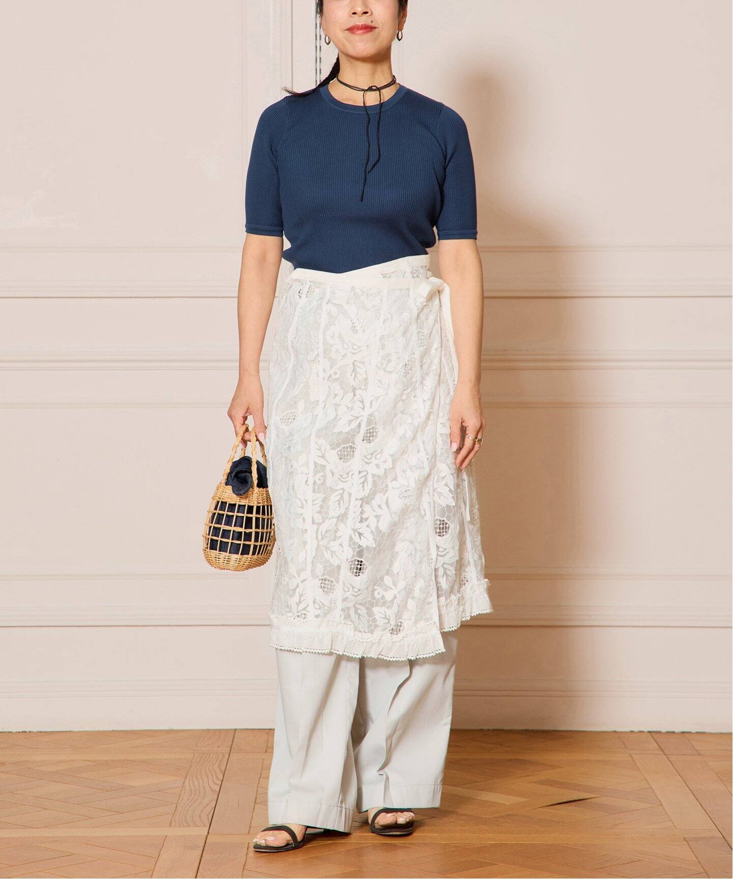 IENA LA BOUCLE チュールレースラップスカート（その他スカート  