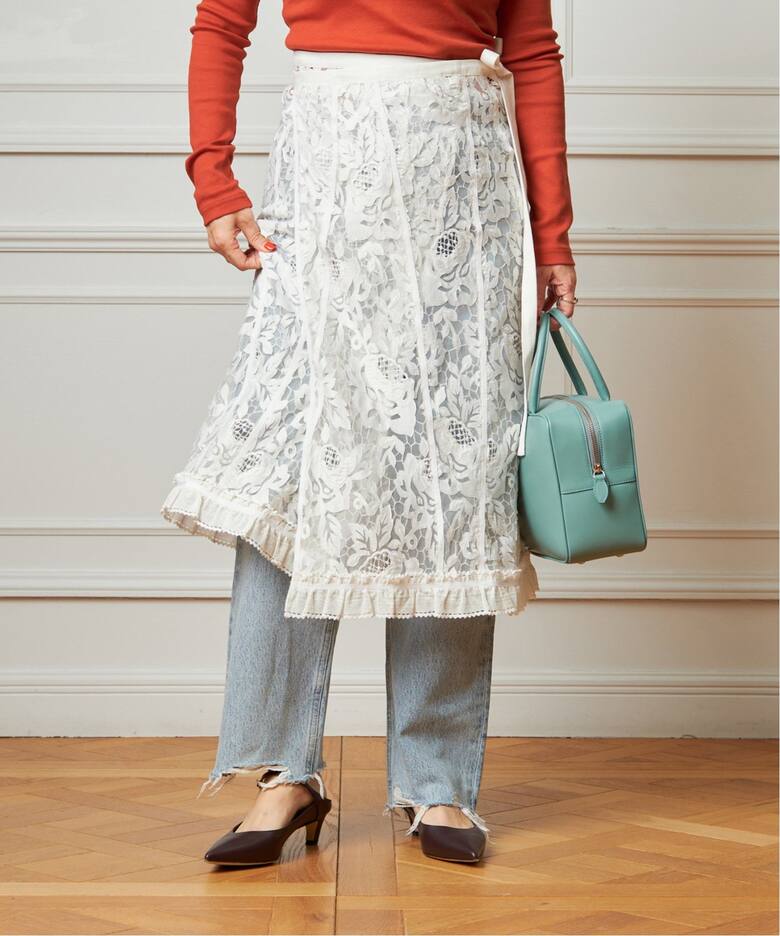 IENA LA BOUCLE チュールレースラップスカート（その他スカート  