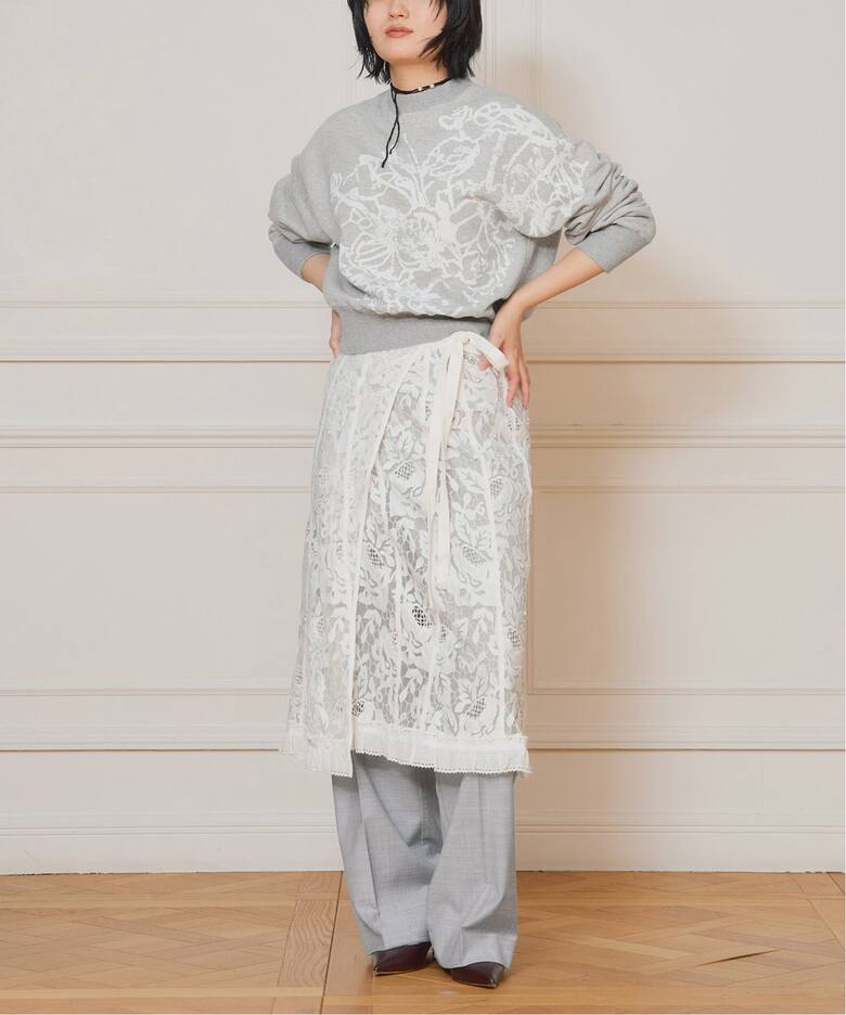 IENA LA BOUCLE チュールレースラップスカート（その他スカート  