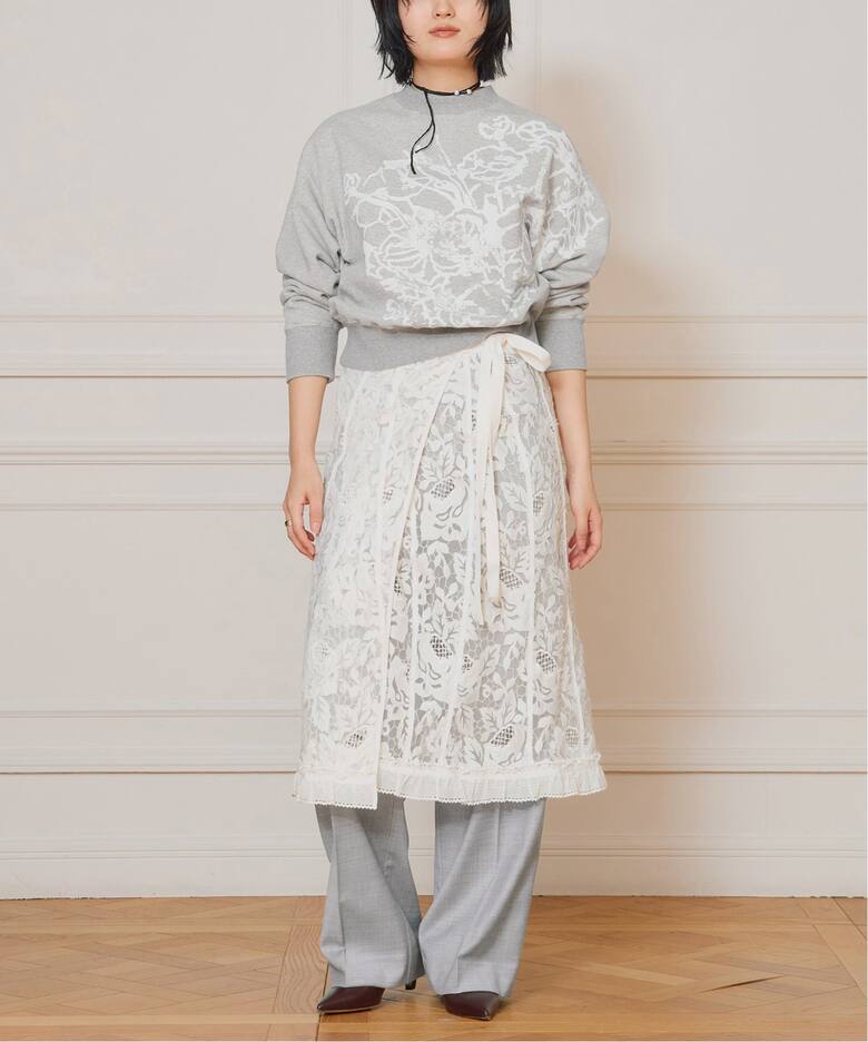 IENA LA BOUCLE チュールレースラップスカート（その他スカート  