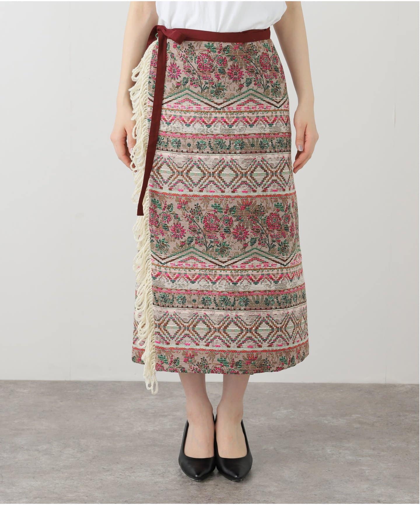 てなグッズや IENA LA BOUCLE SPRINTEXジャガードラップスカート（その他 スカート