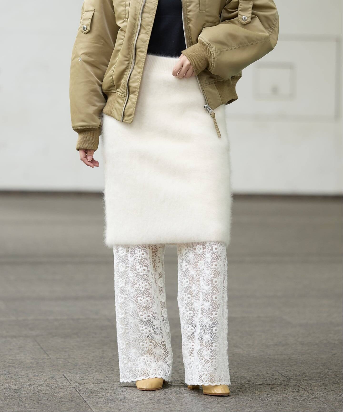 IENA LA BOUCLE ファーニットスカート（ミニスカート）｜IENA（イエナ