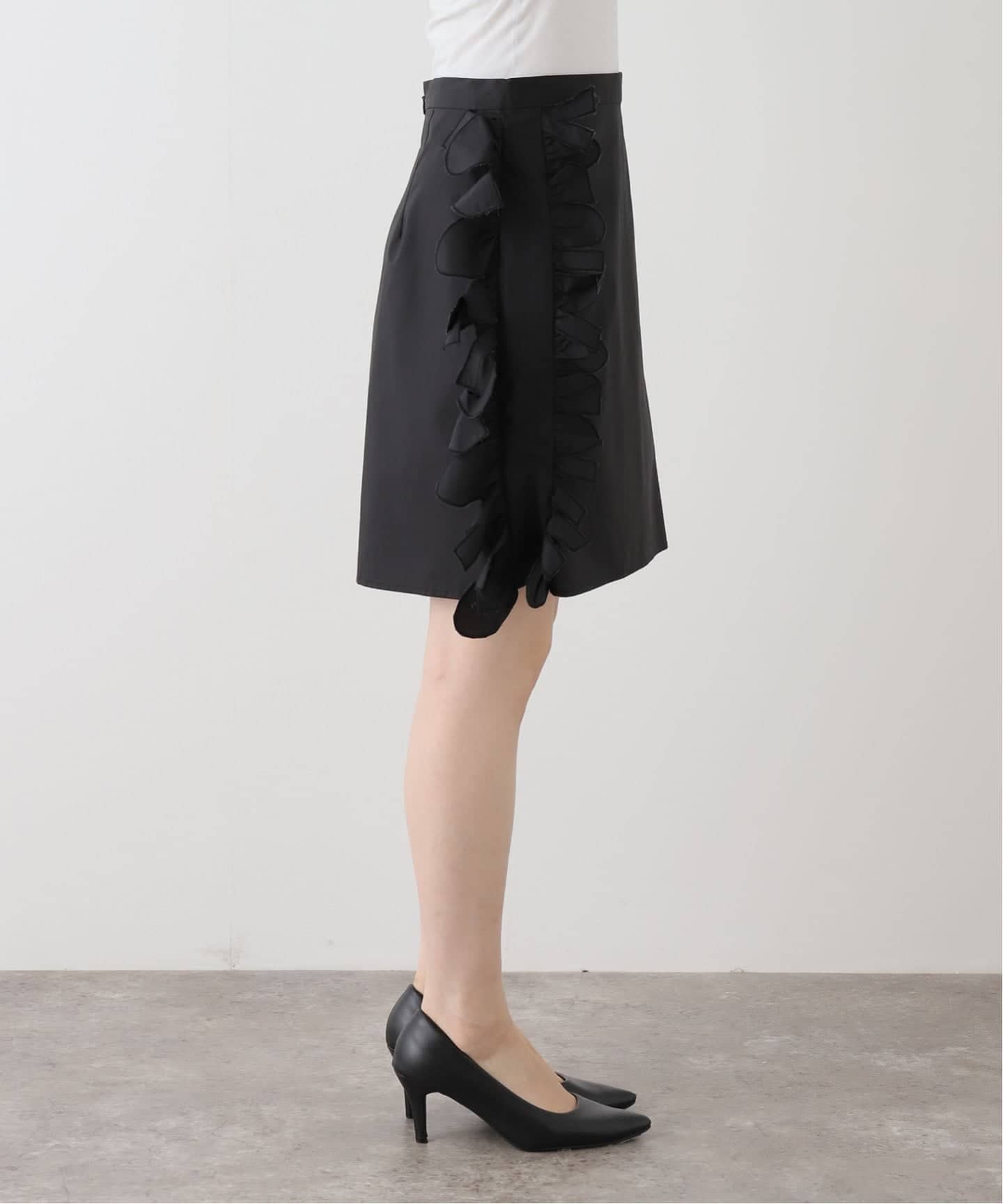 新品★MSGM ラッフルトリム ミニスカート JUN MIKAMII/ジュンミカミ ラッフルスカート 25AW-6-J（ミニ