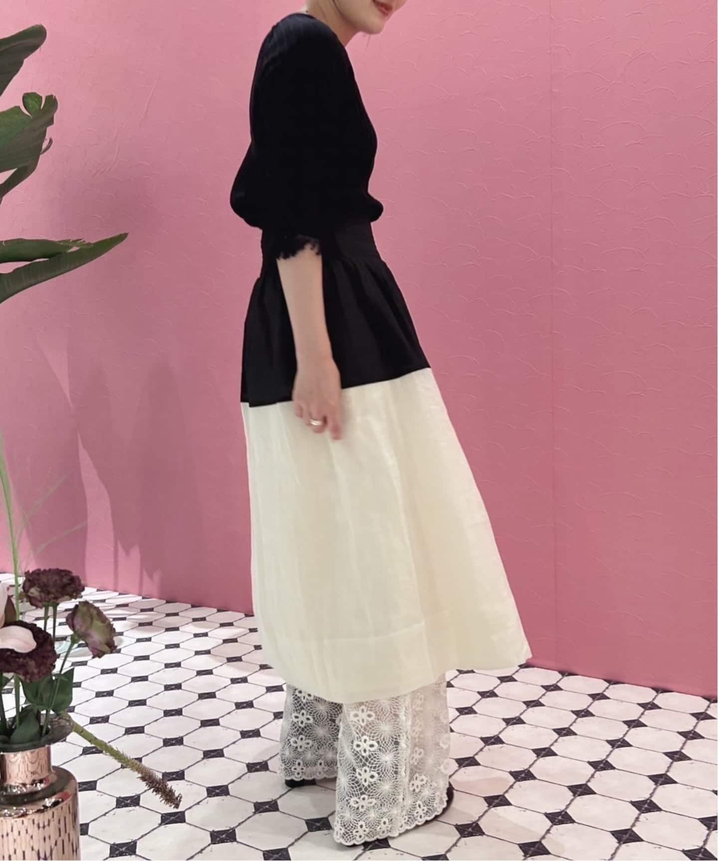 SEA NEW YORK/シー ニューヨーク NICOLA RAMIE MIDI SKIRT PF25-081