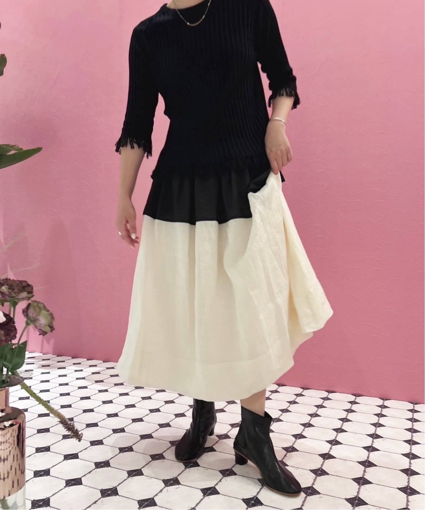 SEA NEW YORK/シー ニューヨーク NICOLA RAMIE MIDI SKIRT PF25-081
