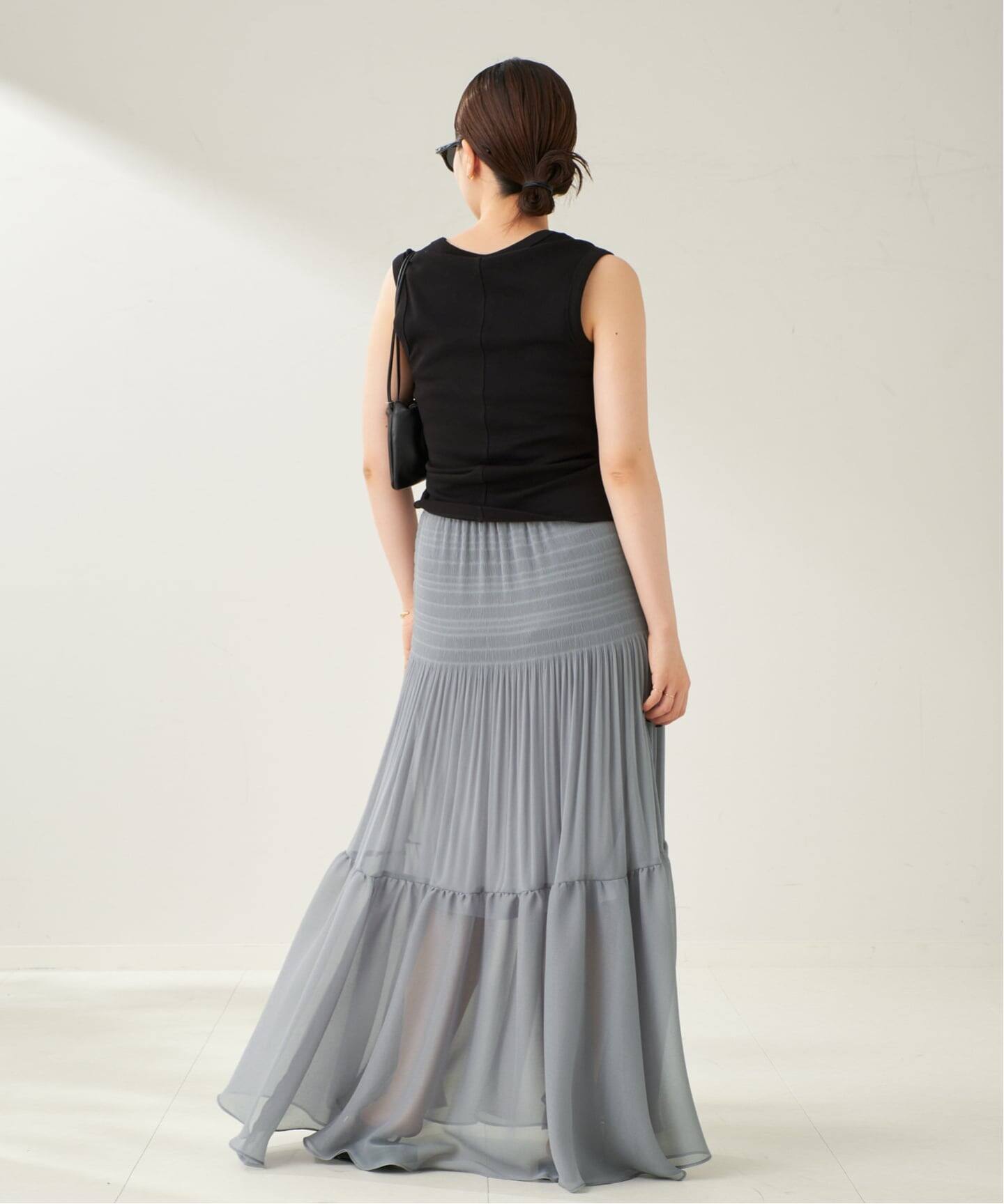 plage　Sheer Jersey Gathered スカート ⭐︎タグ付き⭐︎【Plage】Sheer Jersey Gathered スカート