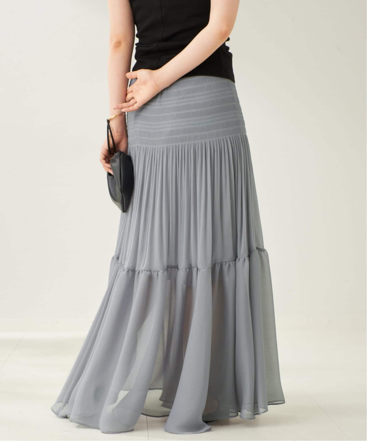 plage　Sheer Jersey Gathered スカート plage】Sheer Jersey Gathered スカート - メルカリ