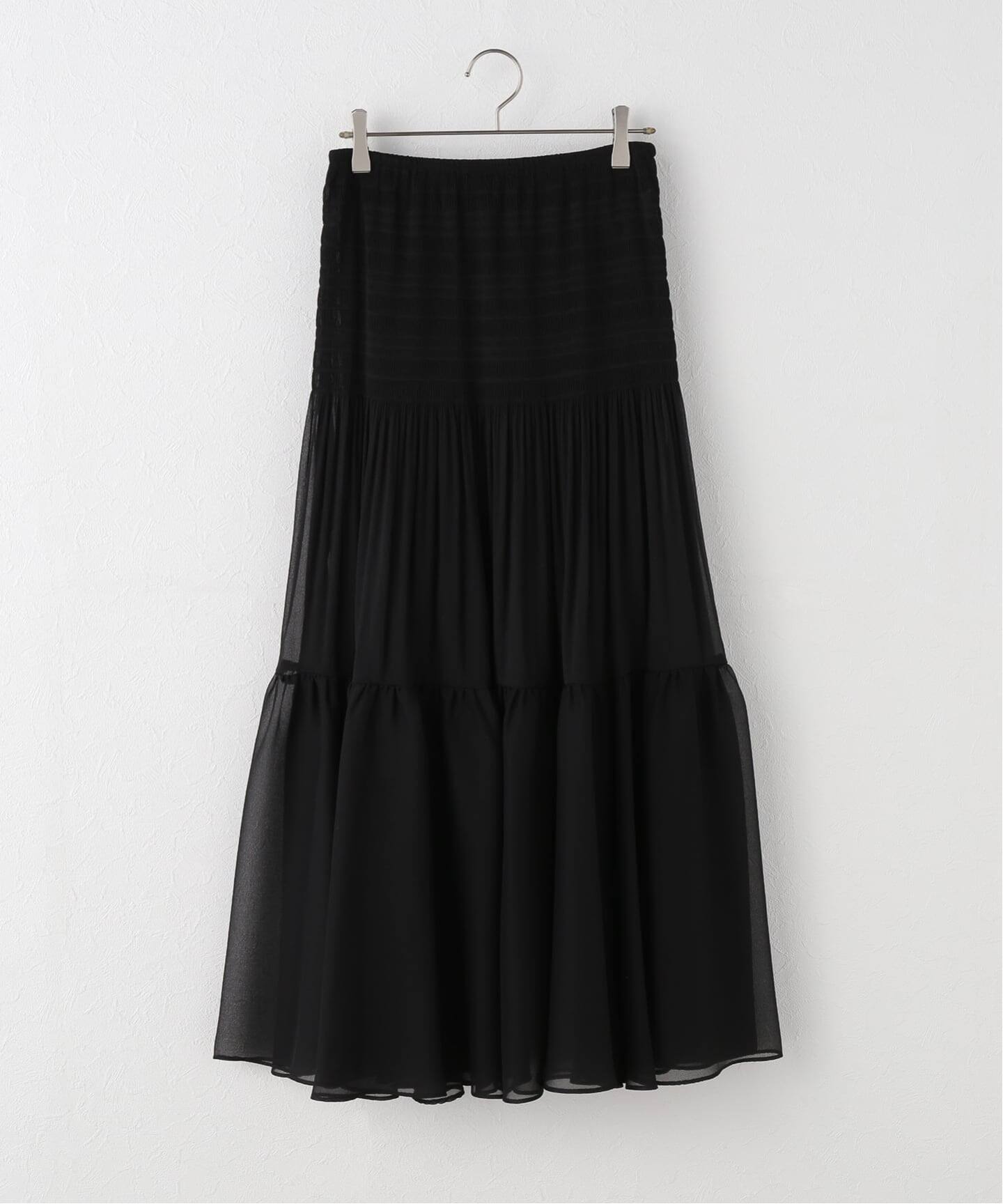 Sheer Gather スカート（ロング・マキシ丈スカート）｜Plage