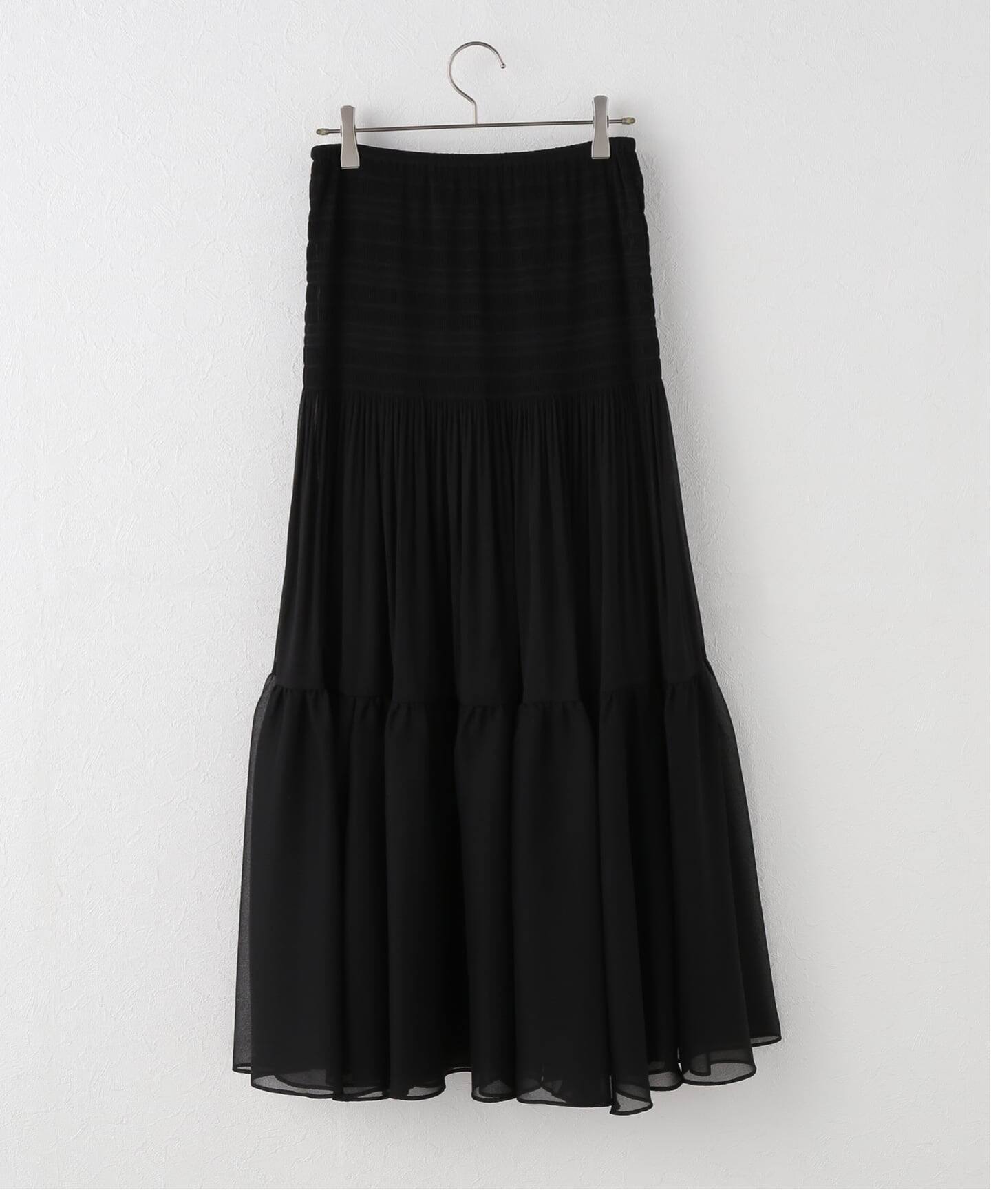 Sheer Gather スカート（ロング・マキシ丈スカート）｜Plage