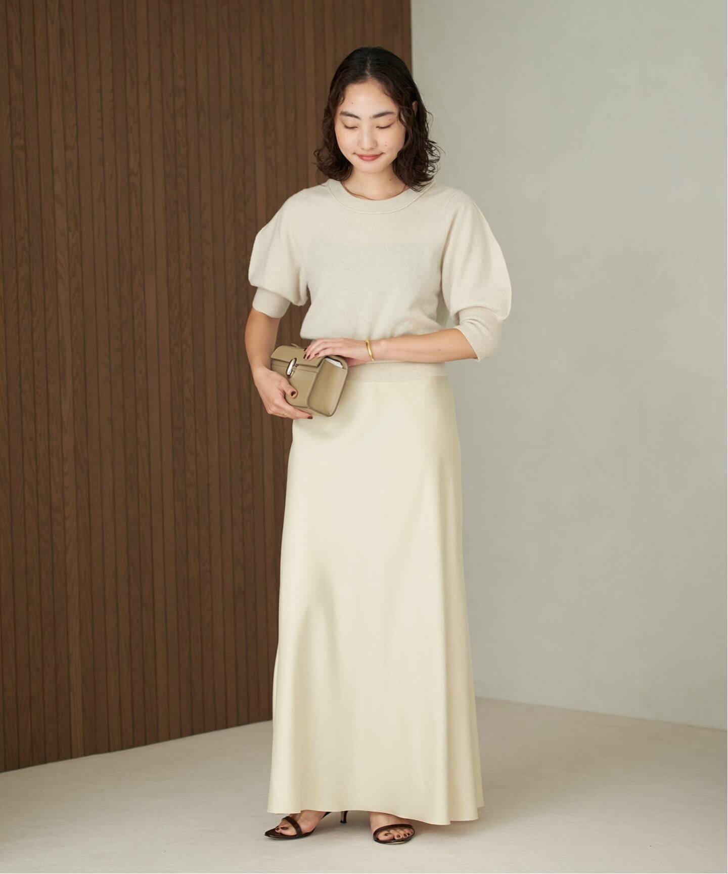 Fibril Bias スカート（ロング・マキシ丈スカート）｜Plage