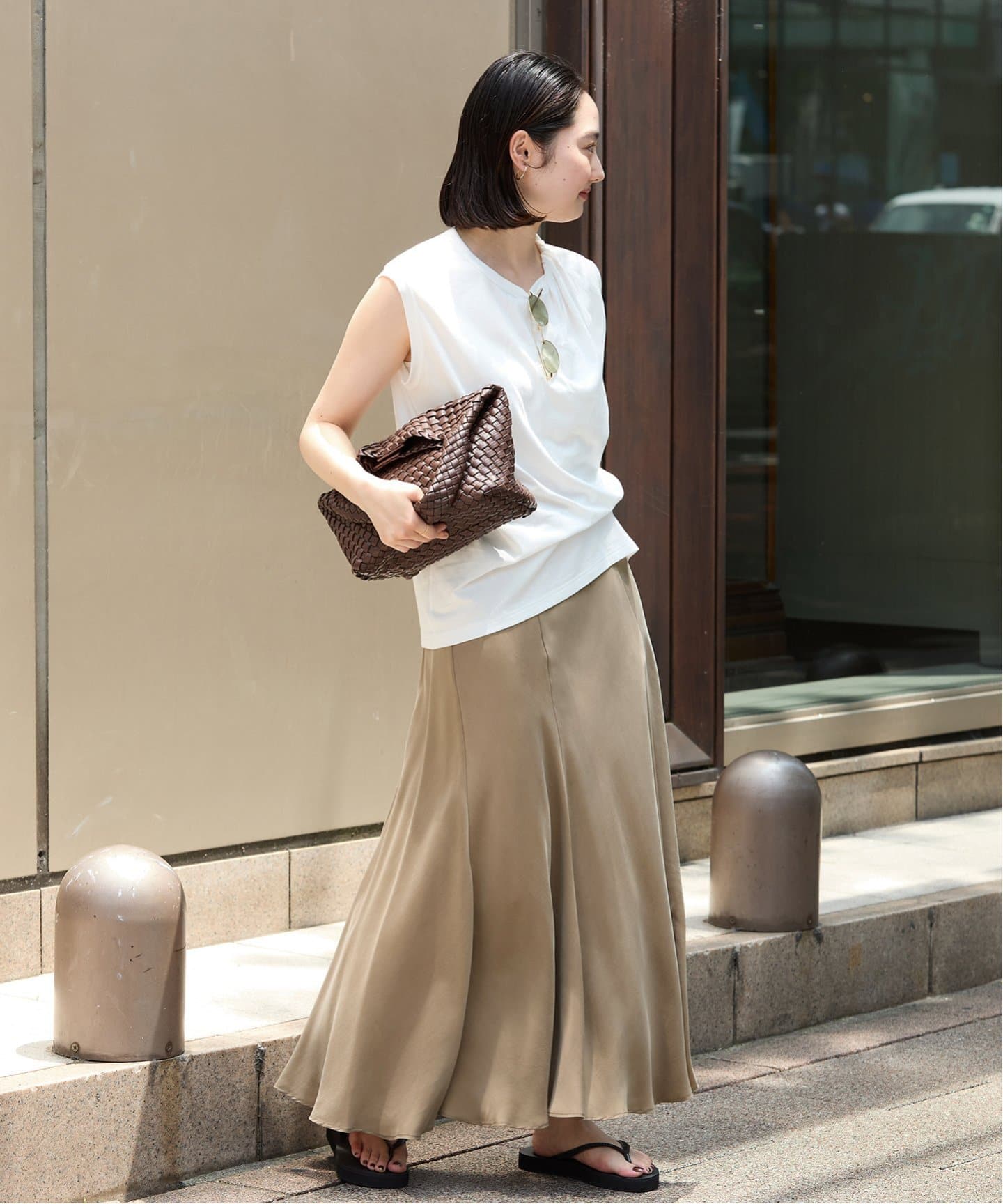 Plageプラージュ Washable Fibril ロングスカート 36 追加》Washable Fibril ロングスカート 3（ロング・マキシ丈