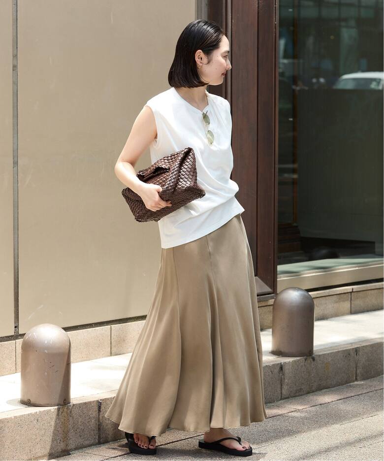 追加》Washable Fibril ロングスカート 3（ロング・マキシ丈スカート  