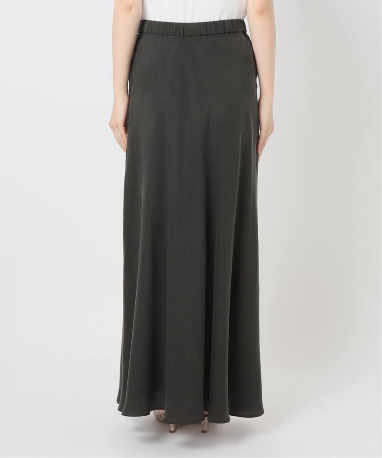 追加》Washable Fibril Drape スカート（ロング・マキシ丈スカート 